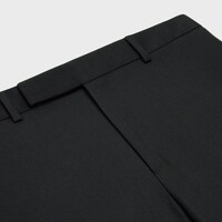 classic tux pants in grain de poudre - BLACK -  - 1 | CELINE