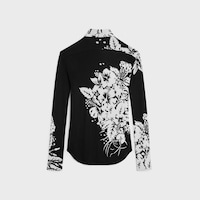 chemise SILK JERSEY - NOIR/CRAIE -  - 2 | CELINE