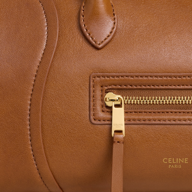 LITTLE LUGGAGE IN SUPPLE SHINY LAMBSKIN - SOFT TAN - HIVER CELINE - WINTER SELECTION - 1 | CELINE