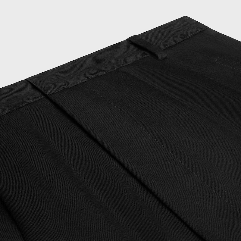 MONTAUK CARGO PANTS IN cotton twill - BLACK -  - 1 | CELINE