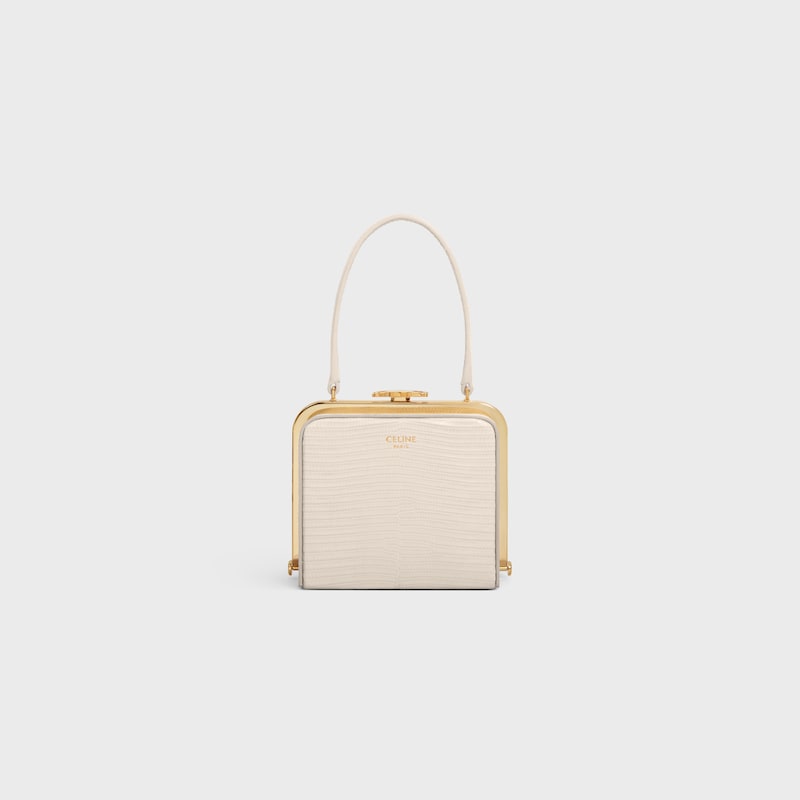 CELINE LANA MINAUDIERE in LIZARD - PALE BEIGE - MORE LINES - 1 | CELINE
