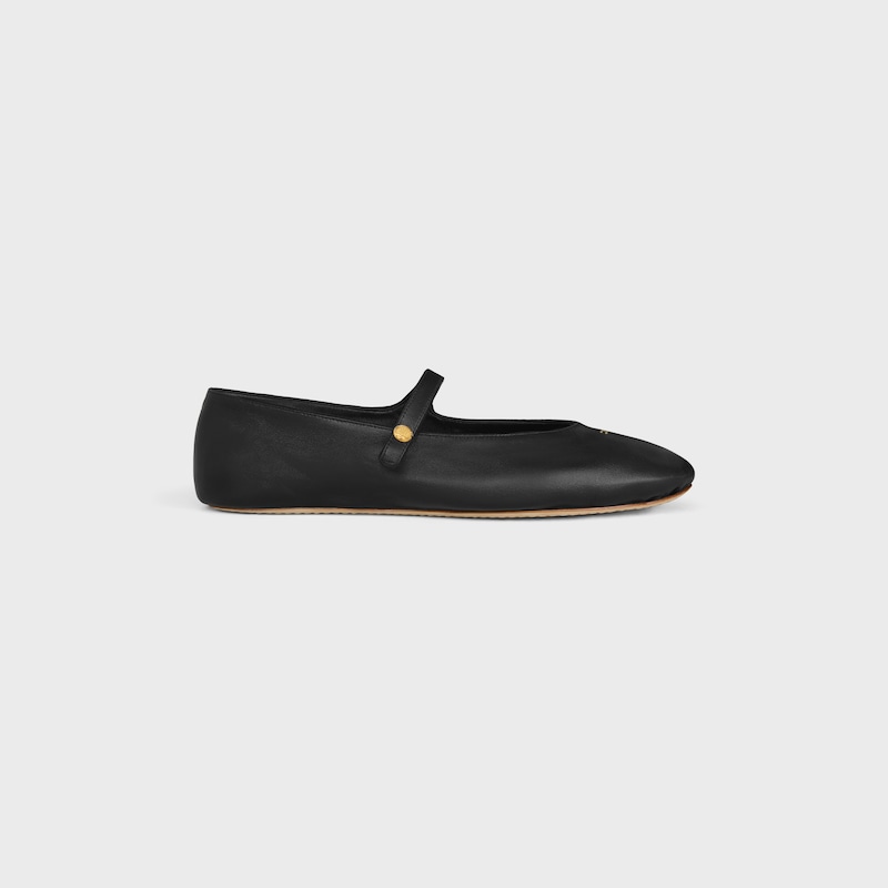 BALLET BALLERINA IN LAMBSKIN - BLACK -  - 1 | CELINE