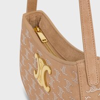 MEDIUM TILLY BAG in SUEDE CALFSKIN WITH TRIOMPHE STRASS - Light Camel - GIFT FINDER - 1 | CELINE