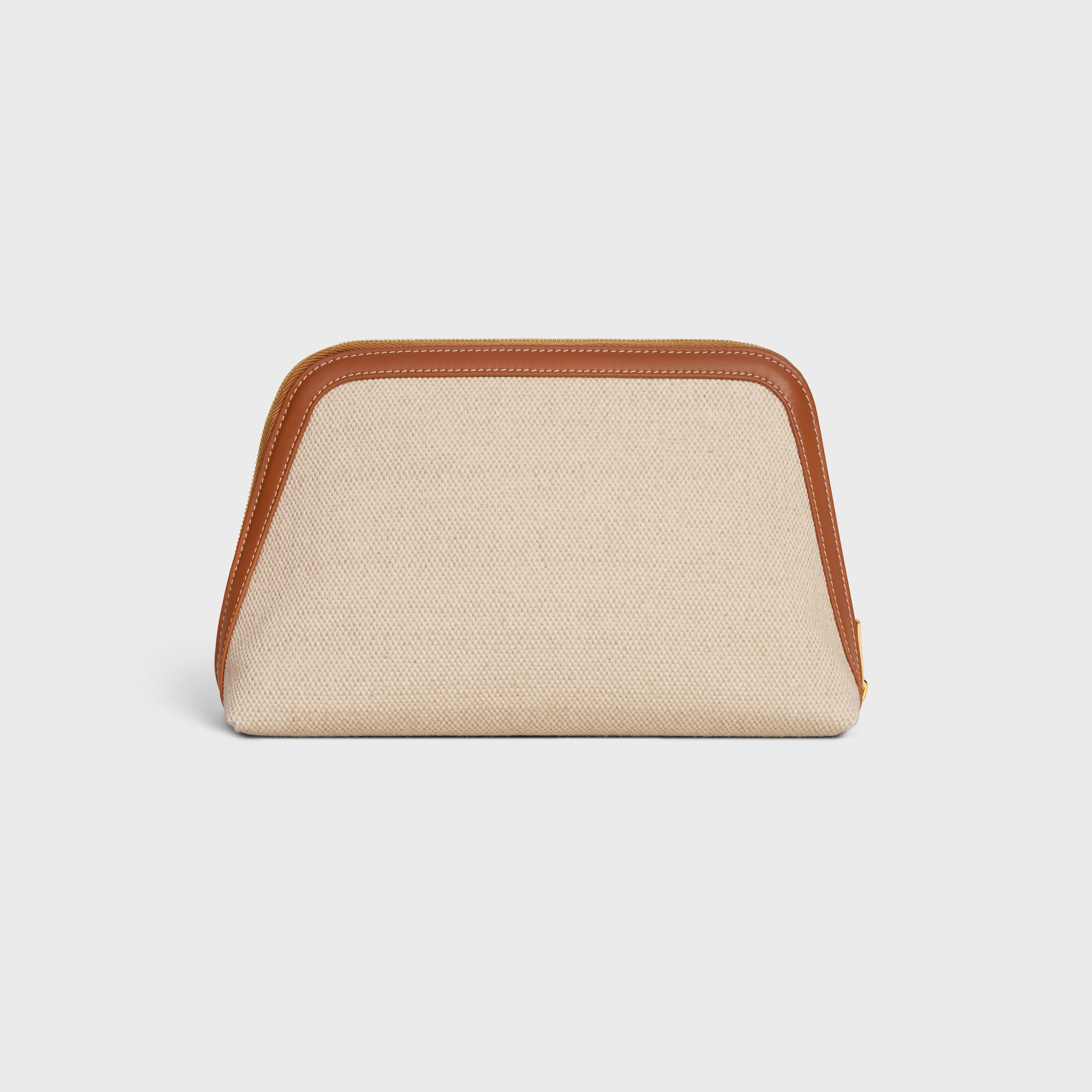 【CELINE】THAIS POUCH CELINE Textile Striped Logo Thais Pouch Sienna 1463493