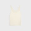 embroidered top IN silk satin - OFF WHITE -  - 1 | CELINE