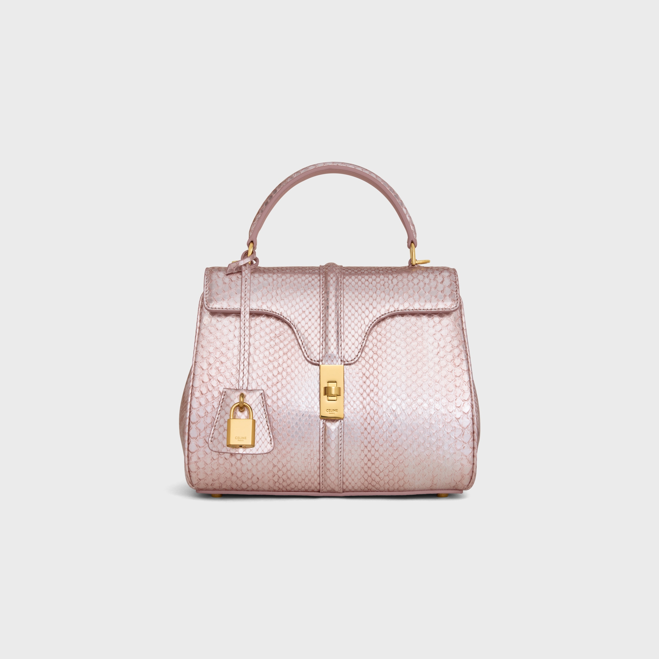 ★日本未入荷★【CELINE】セーズ パイソン ライトピンク SMALL 16 BAG IN PEARLY PYTHON - | CELINE