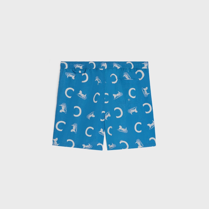 shorts da bagno in nylon - BLU NAVY -  - 1 | CELINE