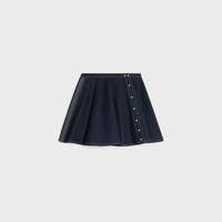 peplum skirt IN LIGHTWEIGHT cotton DENIM - RINSED -  - 1 | CELINE