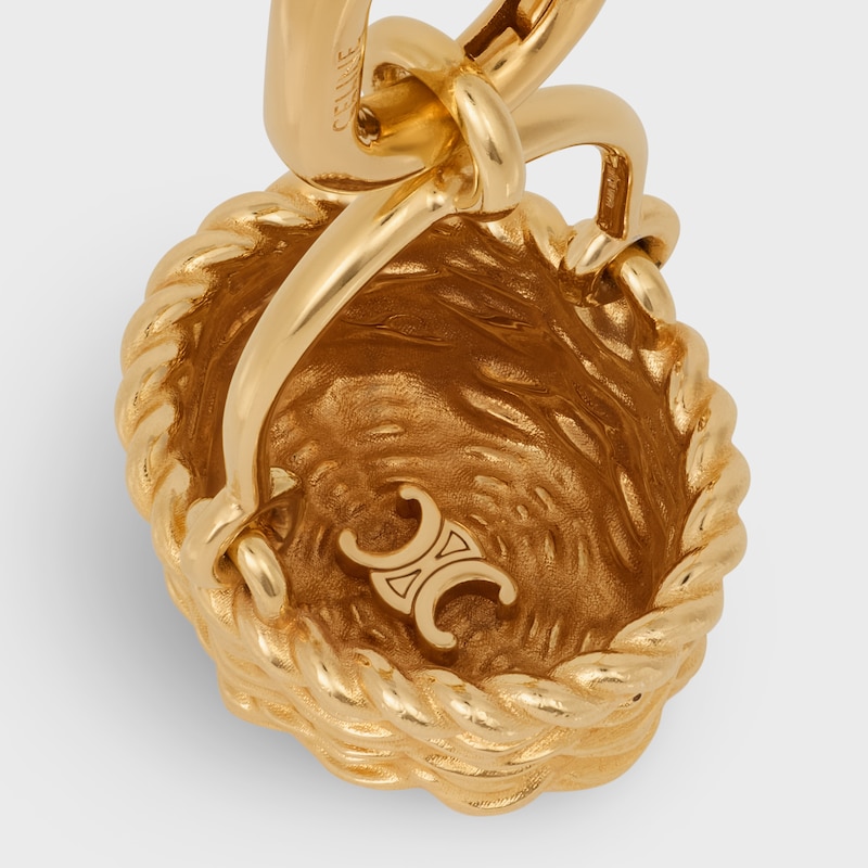 Celine Charms Panier in Brass with Gold Finish - GOLD - NEW - 1 | CELINE