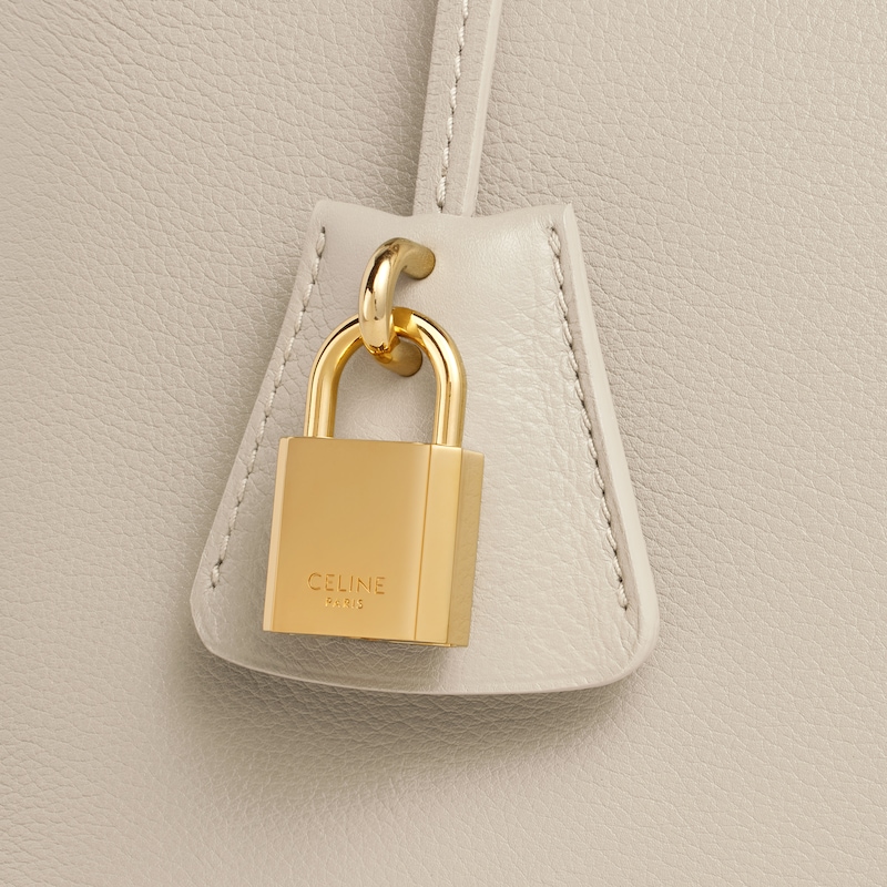 TEEN CELINE CONTI柔軟粒面牛皮革手袋 - 淺石灰色 - CONTI - 1 | CELINE