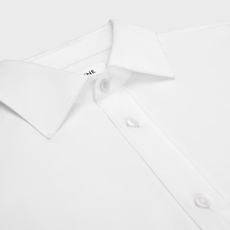 jed shirt IN COTTON POPLIN - WHITE -  - 1 | CELINE