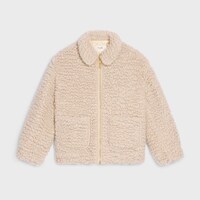 桑蠶絲羊絨混紡超大外套 - 天然色 -  - 1 | CELINE