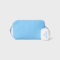 MESSENGER BAG WITH CHARM IN SMOOTH CALFSKIN AND LAMBSKIN - SKY BLUE / ULTRA WHITE - NEW - 1 | CELINE