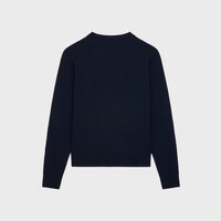Triomphe精細羊毛圓領毛衣 - 海軍藍 -  - 2 | CELINE
