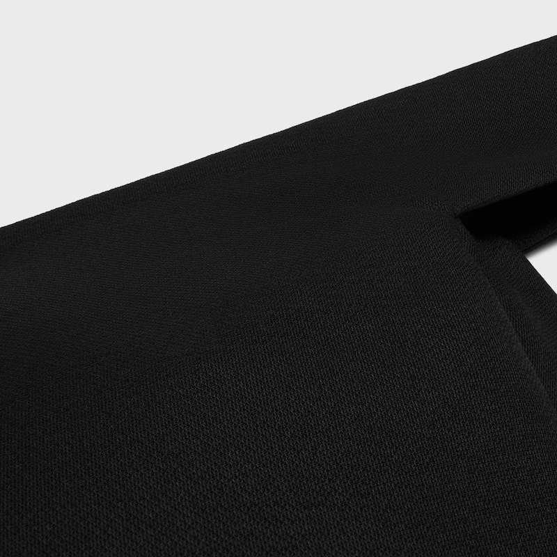 dress IN wool and silk cady - BLACK -  - 1 | CELINE