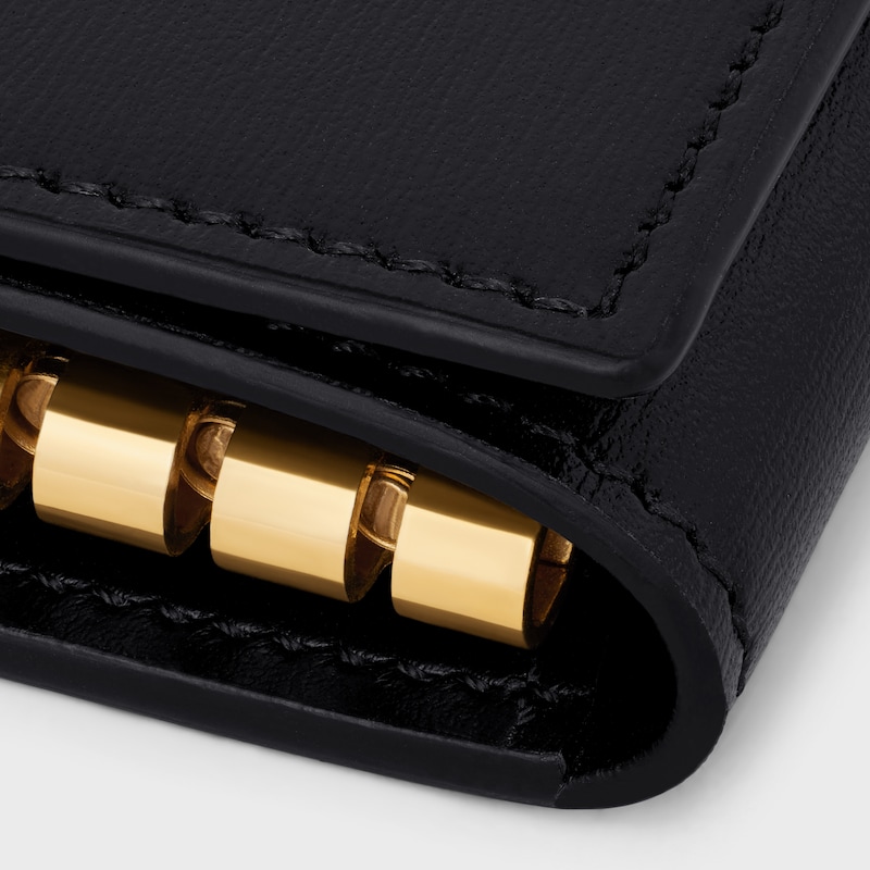 KEY CASE TRIOMPHE IN Shiny calfskin - BLACK - GIFT FINDER - 1 | CELINE