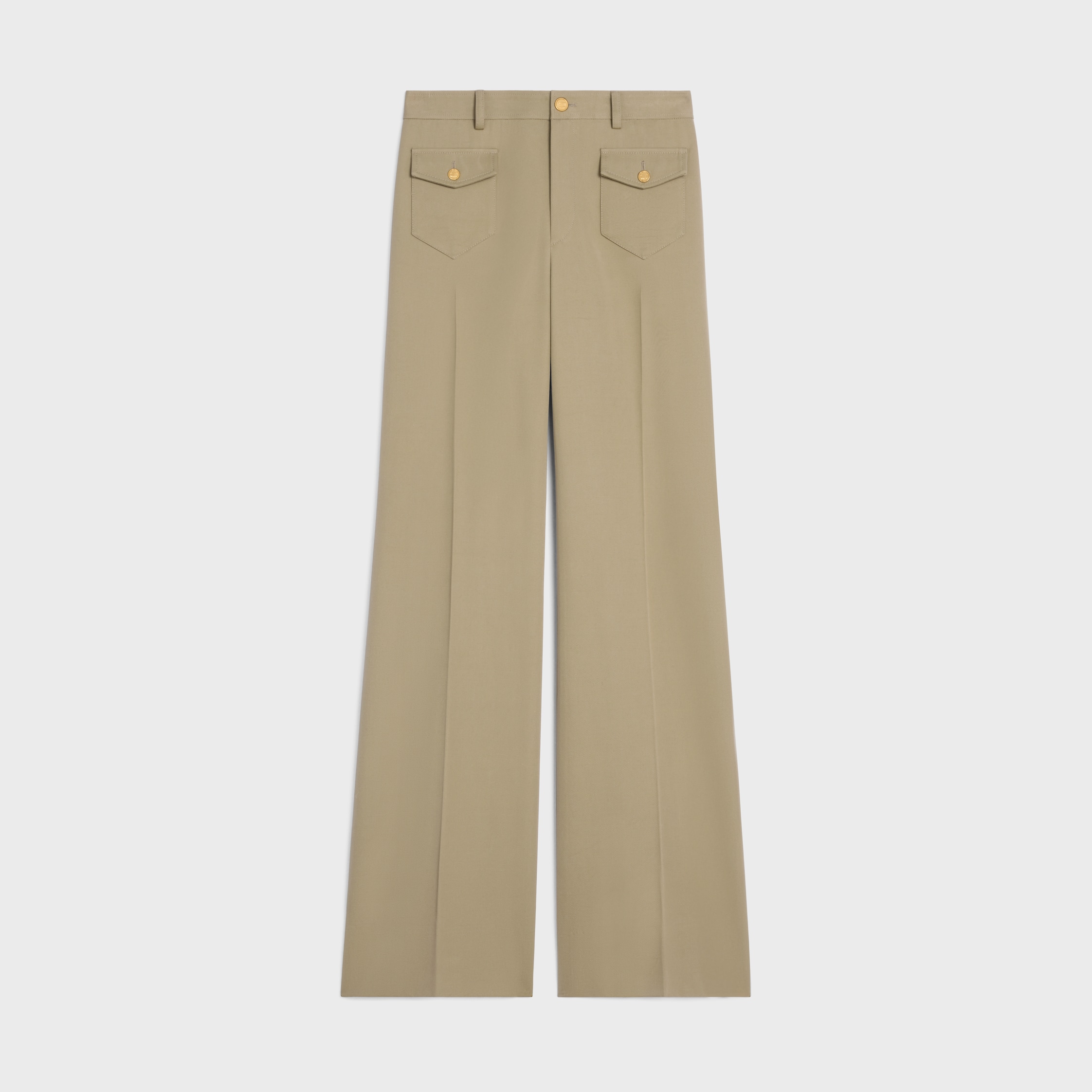 CELINE コットンギャバジン パンツ RP05B547Z02GQ パンツ / コットンギャバジン - | CELINE | セリーヌ