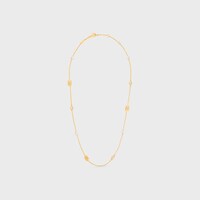 レ・ペルル CELINE ネックレス / ストラス、レジンパール、ゴールドフィニッシュ ブラス - ゴールド / アイボリー -  - 1 | CELINE
