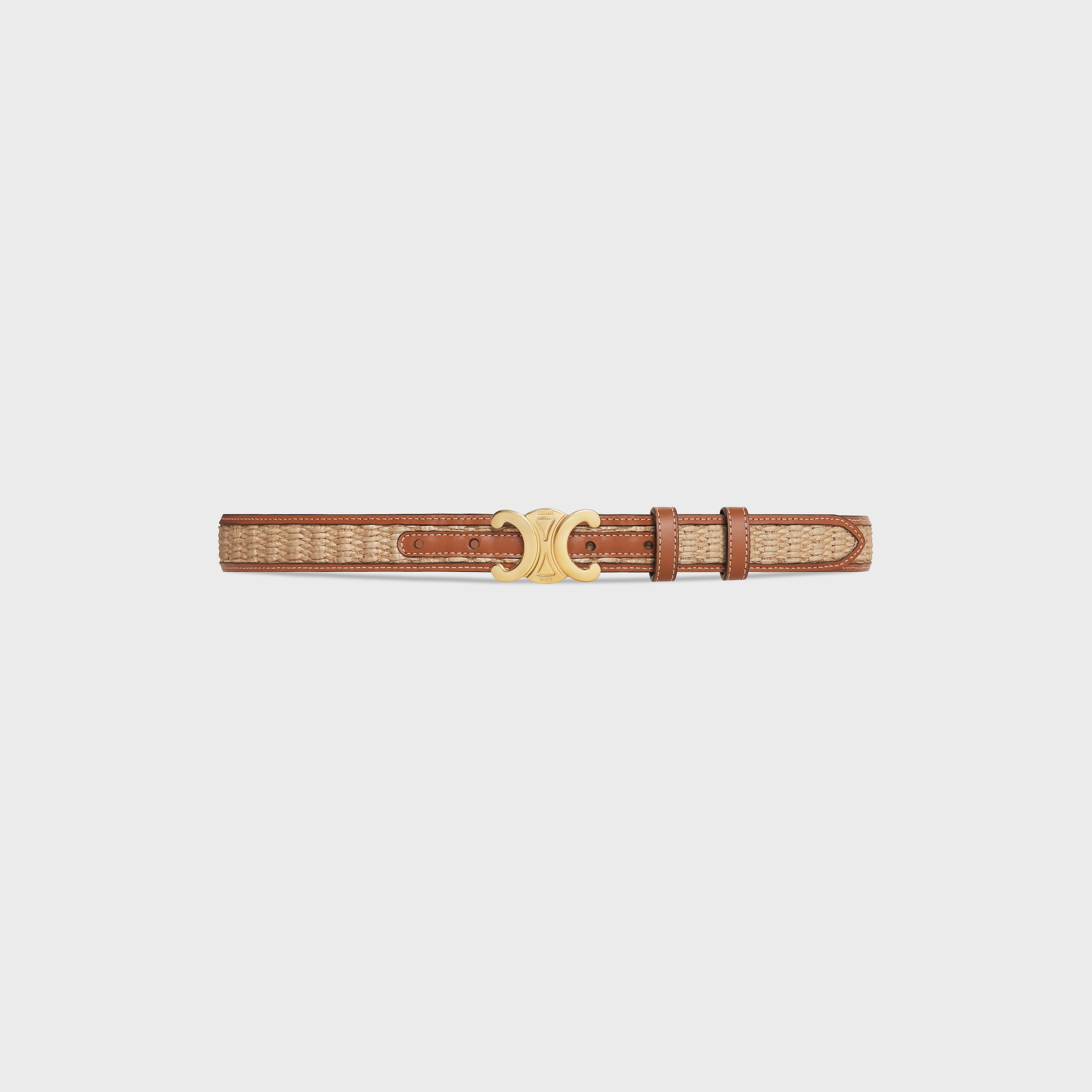 小物 Celine Belt Triomphe Medal Gold Hardware Women's Small Triomphe belt in Triomphe canvas | CELINE | 24S
