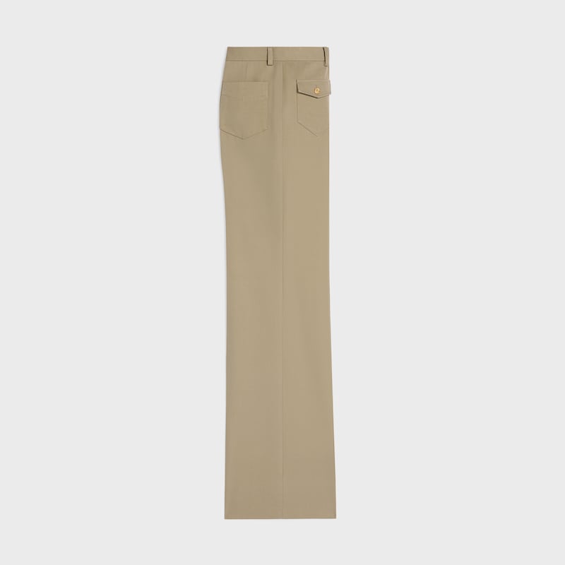 pants IN cotton gabardine - BEIGE MILITAIRE -  - 1 | CELINE