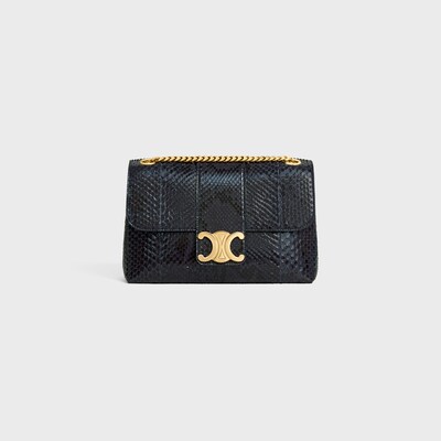 Medium Celine Victoire Bag IN Python - DARK ANTHRACITE - NEW - 1 | CELINE