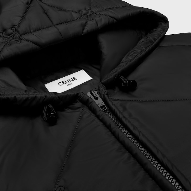 quilted jacket IN light nylon - BLACK -  - 1 | CELINE