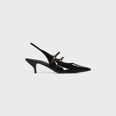 CELINE 주디 더블 스트랩 메리 제인 슬링백 - 페이턴트 카프스킨 - 블랙 -  - tileIndex | CELINE