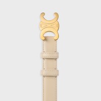 Medium 25MM Triomphe Belt IN Taurillon Leather - DEEP IVORY -  - 1 | CELINE
