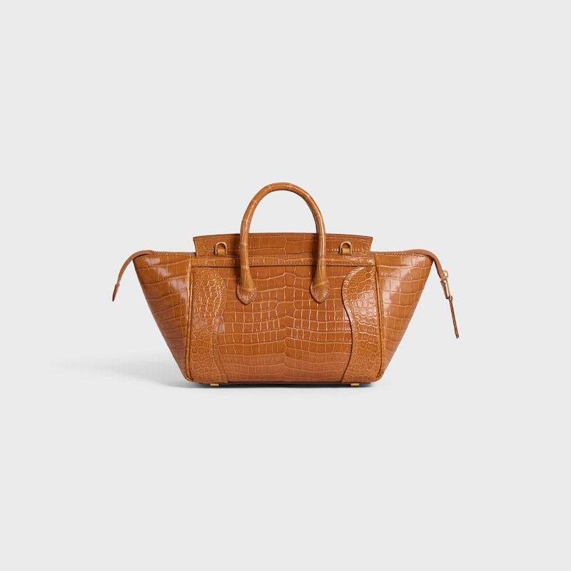 LITTLE LUGGAGE IN POROSUS CROCODILE - SOFT TAN - LUGGAGE - 1 | CELINE