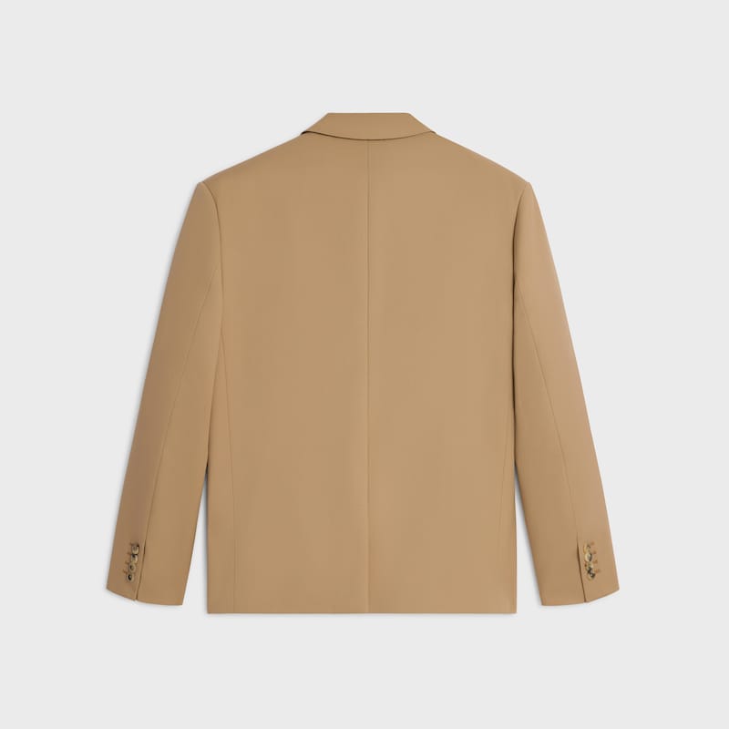 tailored jacket IN stretch wool gabardine - CAMEL -  - 1 | CELINE