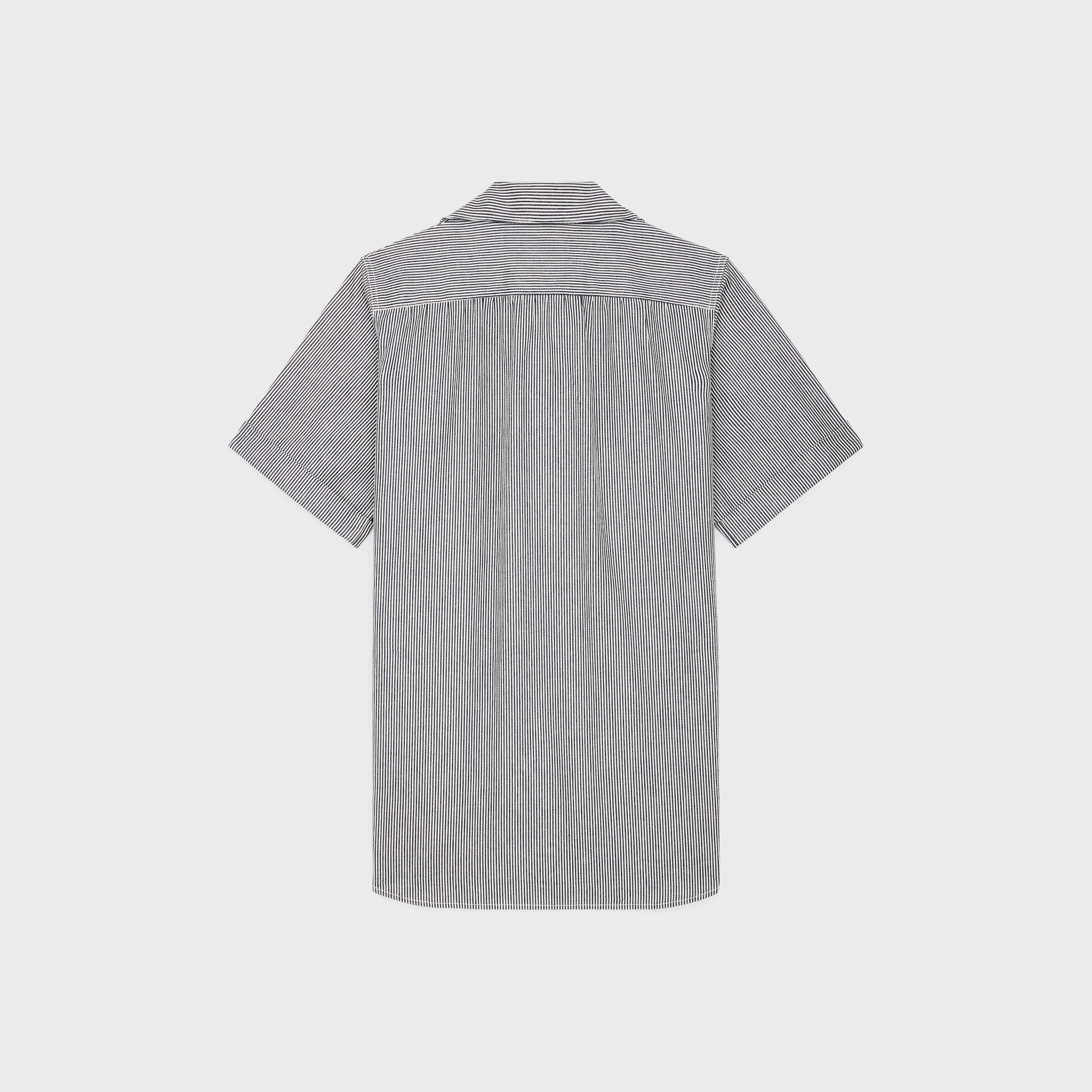 CELINE ヒッコリー ストライプ チュニック ミニドレス RR08H351N tunic mini dress in hickory striped cotton - RAW WASH | CELINE