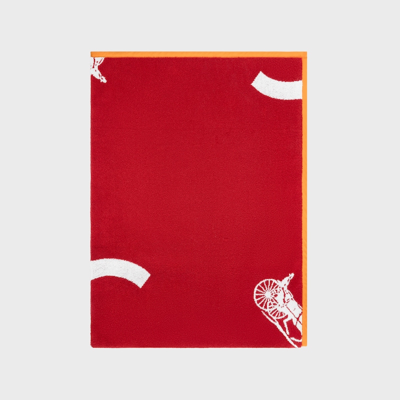 beach towel IN c sulky terry cotton - RED/WHITE -  - 1 | CELINE