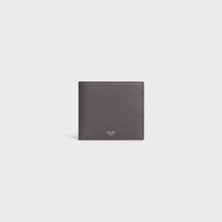 Bi-fold Wallet IN GRAINED CALFSKIN - GREY - NEW - 1 | CELINE
