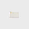 ZIPPED CARD HOLDER TRIOMPHE CHARMS IN GRAINED CALFSKIN - RICE - MORE LINES - 1 | CELINE