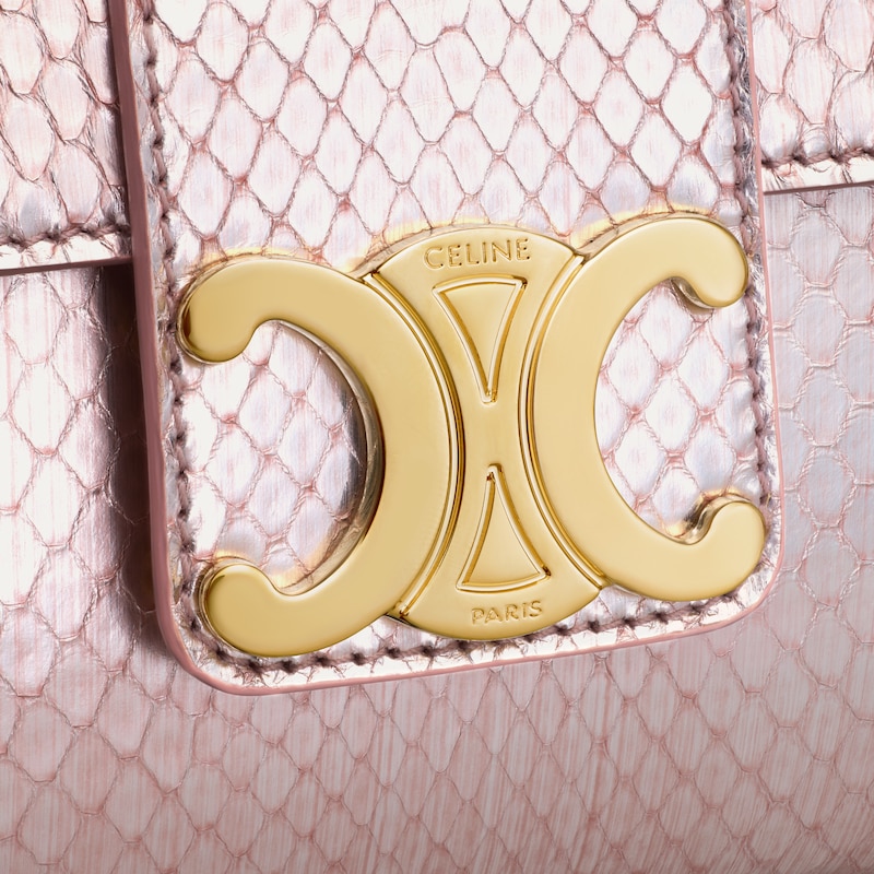 TEEN CELINE VICTOIRE BAG IN pearly python - LIGHT PINK - MORE LINES - 1 | CELINE