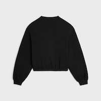 CHAQUETA TEDDY DE FELPA DE ALGODÓN - NEGRO / BLANCO -  - 2 | CELINE