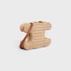 minaudière triomphe in WICKER AND NATURAL CALFSKIN - NATURAL / TAN - CROSS-BODY BAGS - 2 | CELINE