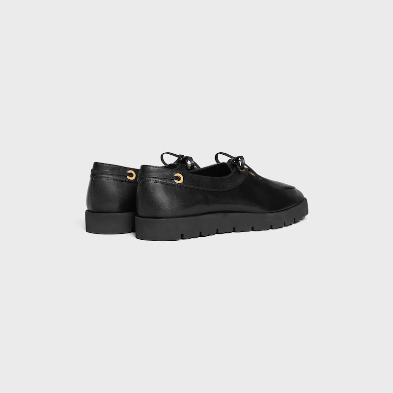 DECK LOAFER IN SUPPLE CALFSKIN - BLACK -  - 1 | CELINE