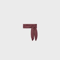 bandana in triomphe silk twill - BORDEAUX/CRAIE -  - 1 | CELINE