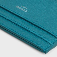 MEDIUM CARD HOLDER IN GRAINED CALFSKIN - COBALT - GIFTS FOR HIM - 1 | CELINE