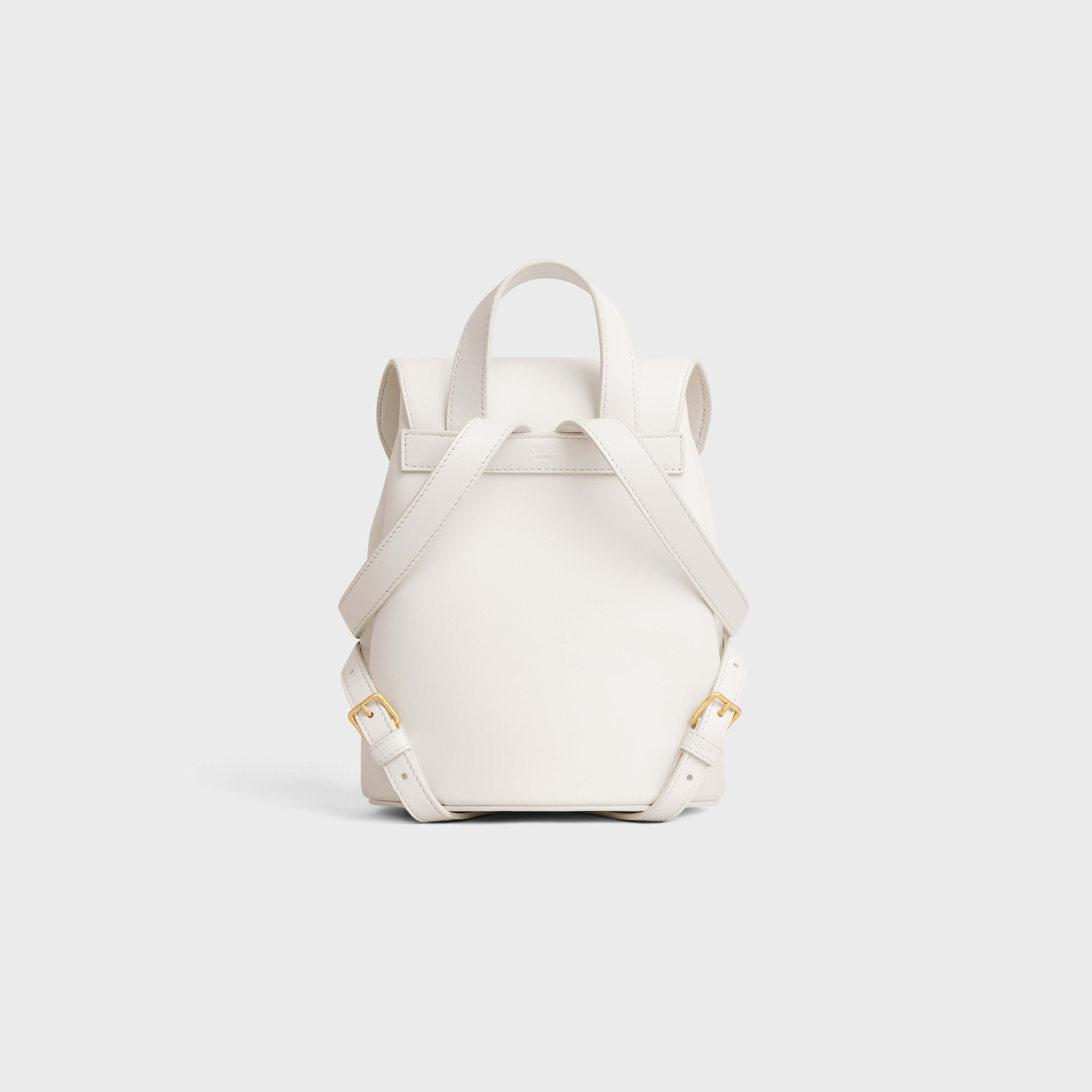 CELINE スムースカーフスキン製 ボニー バックパック エレガントな◇ CELINE ボニー バックパック スムースカーフ 黒