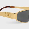 Triomphe Metal 05 sunglasses in Metal - GOLD / SMOKE -  - 2 | CELINE
