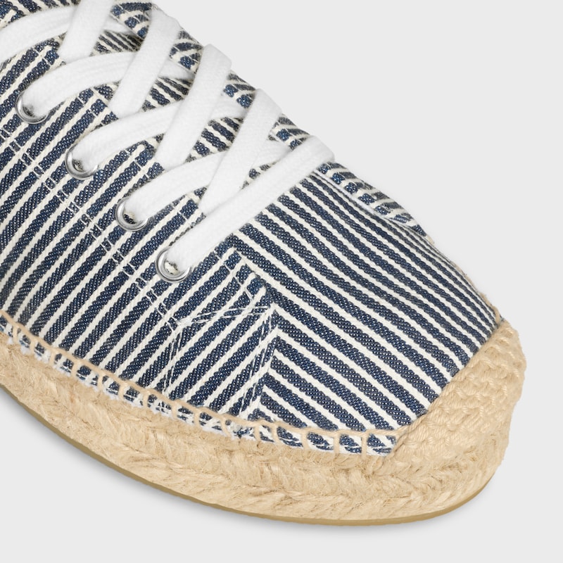 LES ESPADRILLES CELINE SCHNÜRSCHUHE AUS Oshkosh Canvas und Kalbsleder - WOLLWEISS / MARINEBLAU -  - 1 | CELINE