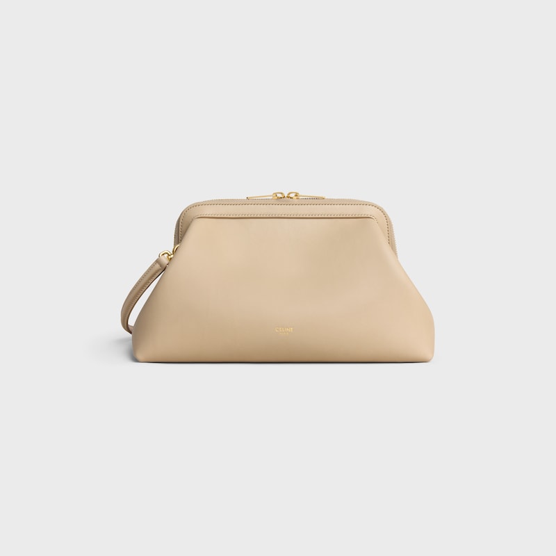 SMALL DOCTOR POUCH IN SUPPLE NATURAL CALFSKIN - DEEP IVORY - SHOULDER BAGS - 1 | CELINE