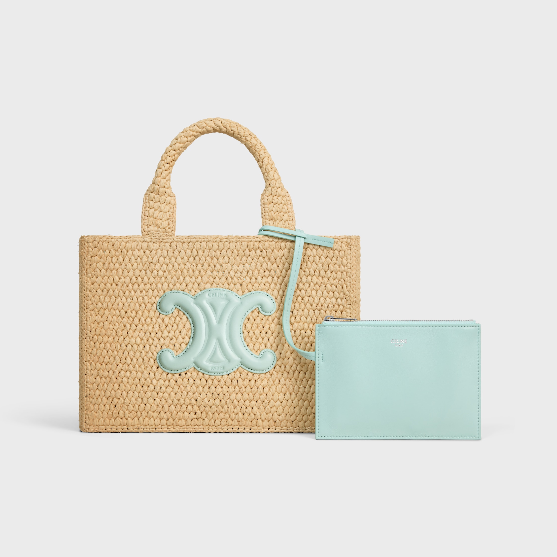 直営店‐CELINE‐ カジュアルに☆ Cabas Thais Bags mini CELINE】SMALL CABAS THAIS IN DENIM WITH TRIOMPHE (CELINE
