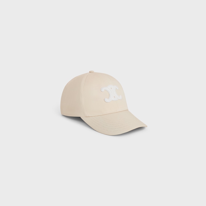 triomphe baseball cap in cotton - VANILLA -  - 1 | CELINE
