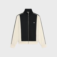 tracksuit jacket IN double face jersey - BLACK / WHITE -  - 1 | CELINE