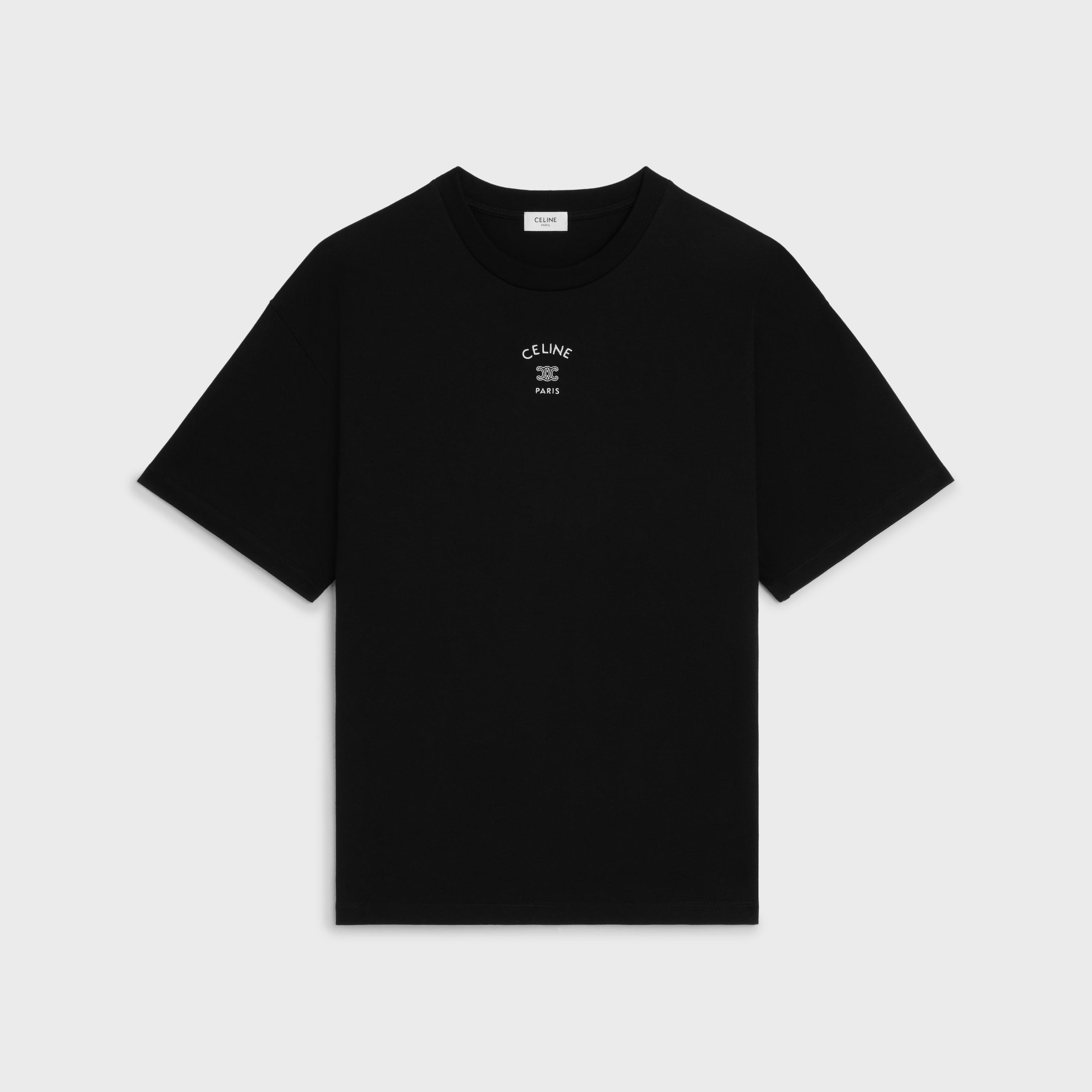 CELINE セリーヌ Tシャツ ロゴTシャツ コットン ブラック Lサイズ CELINE】セリーヌ『ロゴ ルーズTシャツ コットンジャージー sizeXL