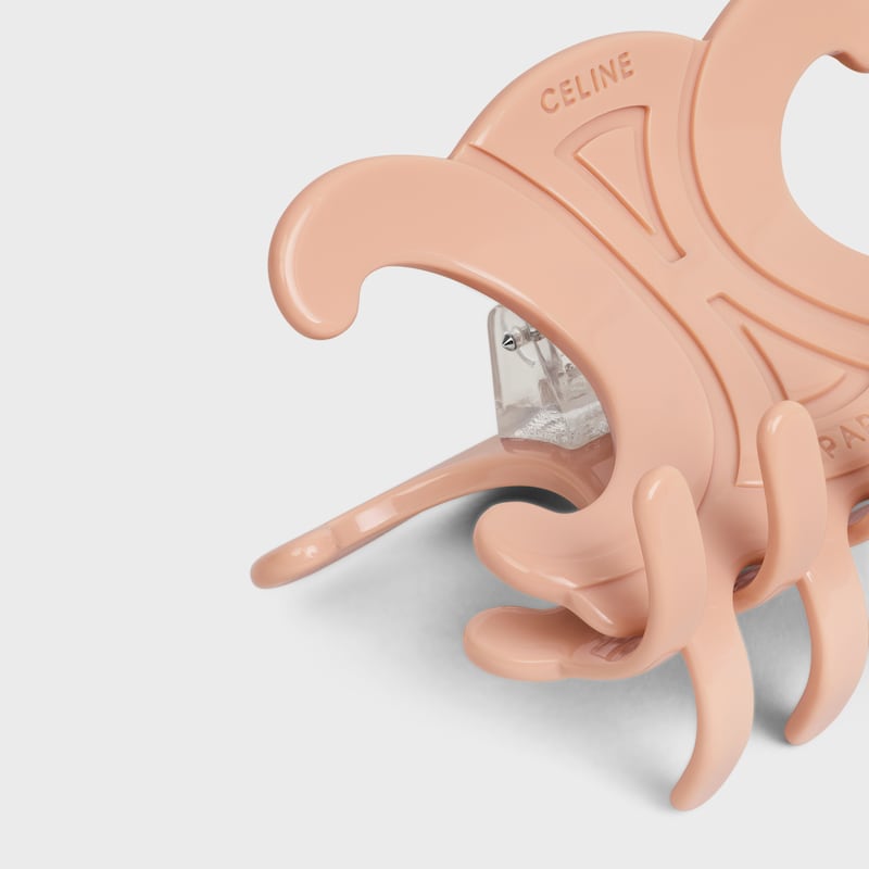 PINZA GRANDE CELINE DE ACETATO - NUDE - ACCESORIOS PARA EL CABELLO - 1 | CELINE