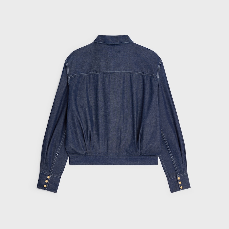 shirt IN COTTON DENIM - DARK RINSED -  - 1 | CELINE